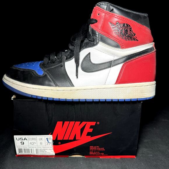 Size 9 - Air Jordan 1 Retro High OG Top 3 2016 Men's Sneakers Ships Now - Picture 8 of 8